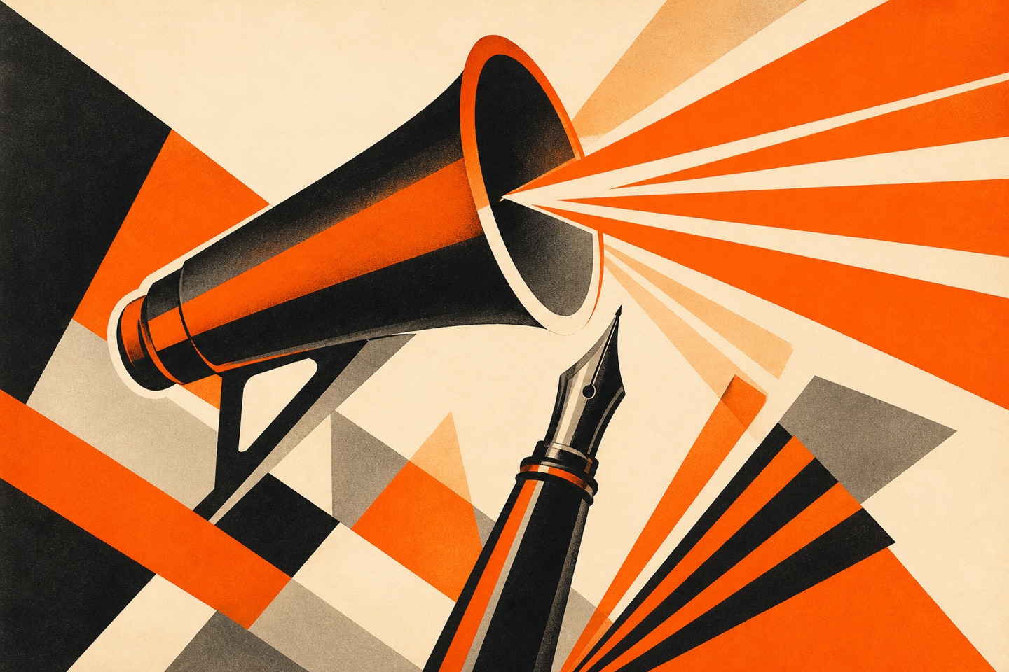 Megaphone and pen: voices become publications